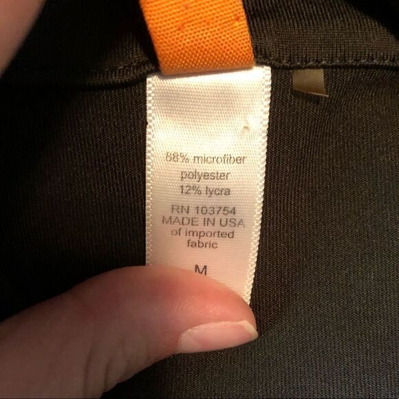 Lucy brown & light pink zip up sweater. Size medium - Picture 4 of 11